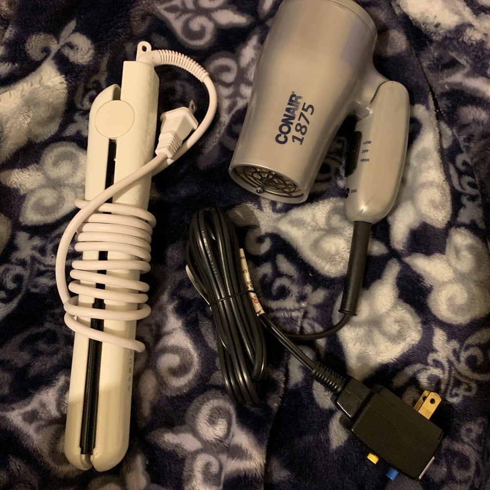 hair dryer n straightener dual voltage travel size